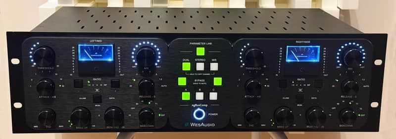WesAudio ngBusComp Stereo Bus Compressor with Digital Recall 2025 - Black