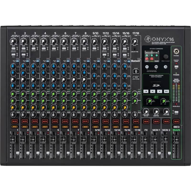 Mackie Onyx 16 Premium 16-Channel Analog USB Mixer - Mint, Open Box