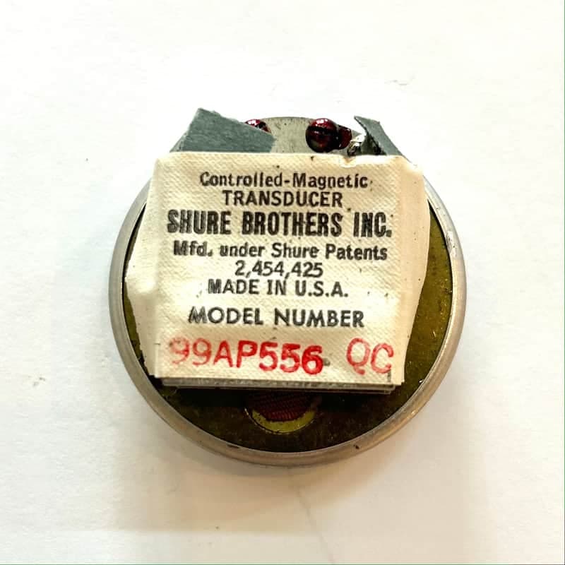 Shure 99AP556 QC Controlled Magnetic Transducer
