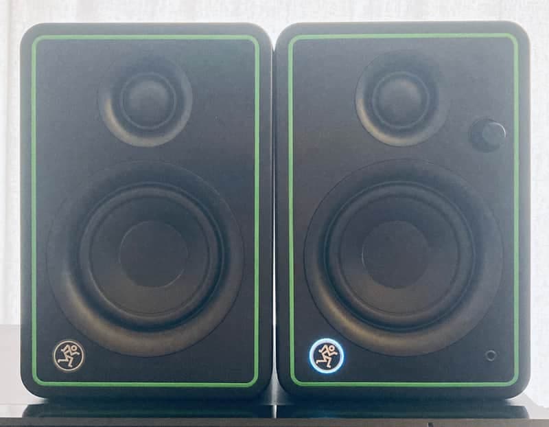 Mackie CR3-XBT 3" Active Studio Monitors with Bluetooth Connectivity (Pair) 2020 - Present - Black with Green Trim