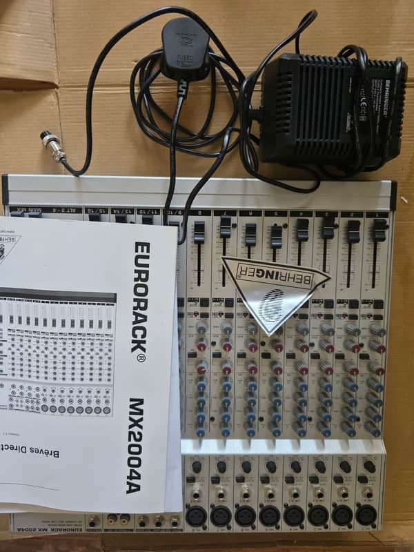 Behringer Eurorack MX2004A 20-Channel Mic / Line Mixer 2000s - Silver