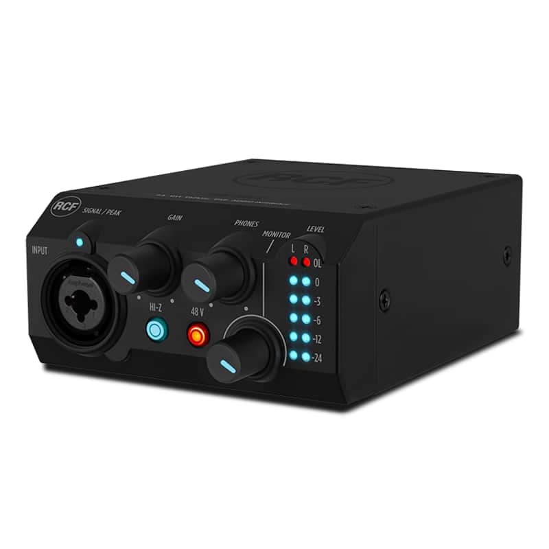 RCF TRK PRO1 USB Audio Interface 24-Bit 192kHz with High Quality Preamp Audio MINT
