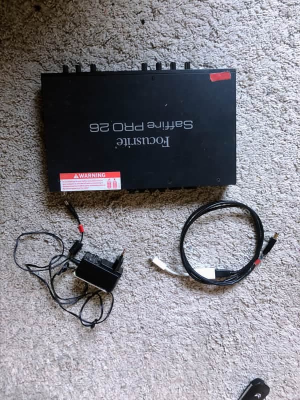 Focusrite Saffire Pro 26 (Original box & Power Supply + Firewire to Thunderbolt 2 cable included)