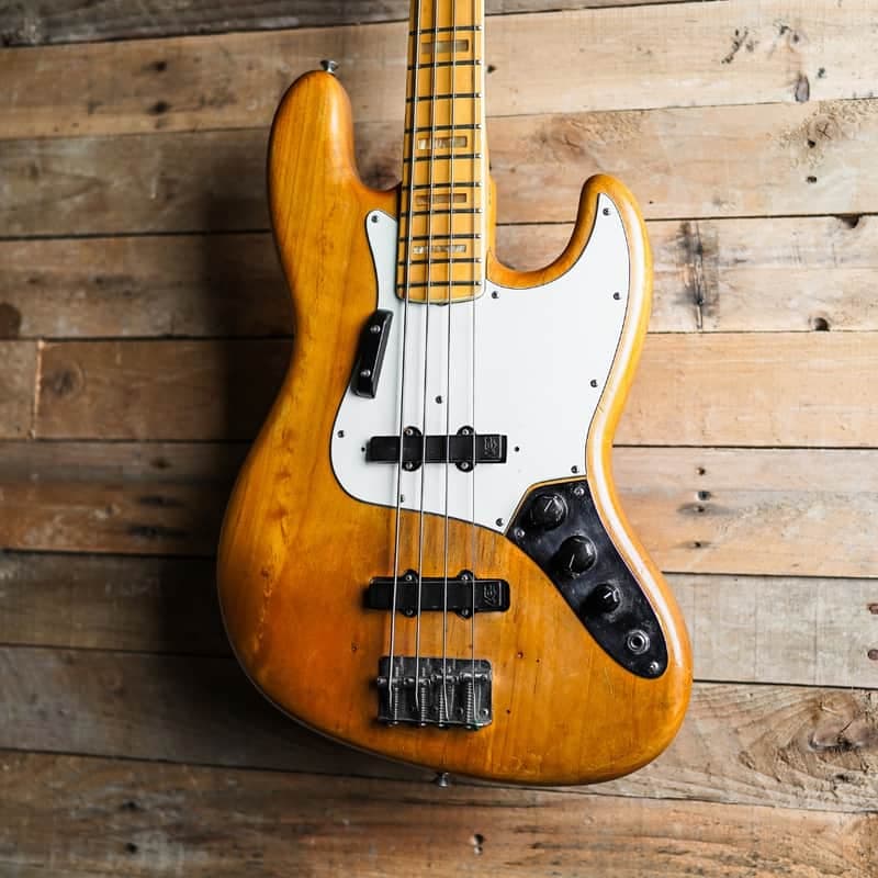 1974 Fender Jazz Bass In Natural - Modified