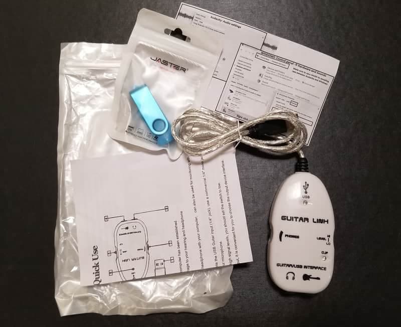 USB Guitar interface, 16bit, 44.1Khz sampling rate