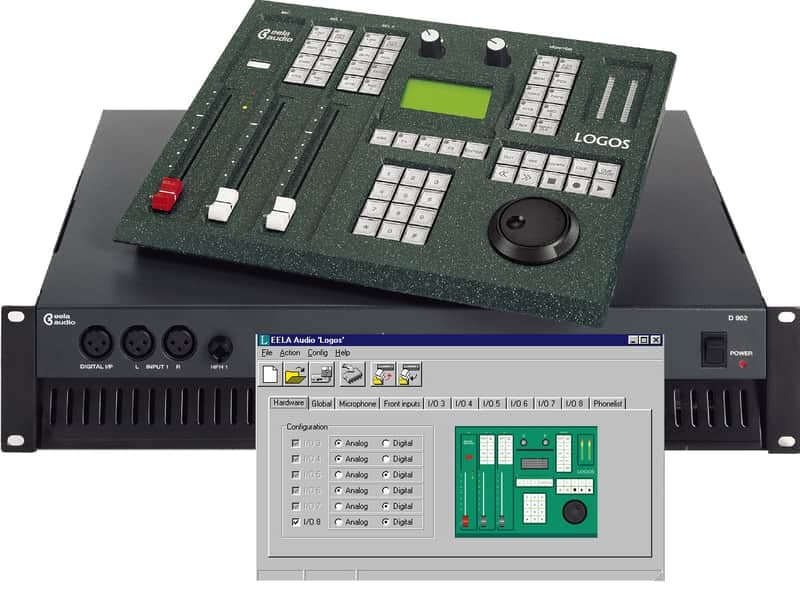 Eela Audio Logos mixer with D902 rack unit
