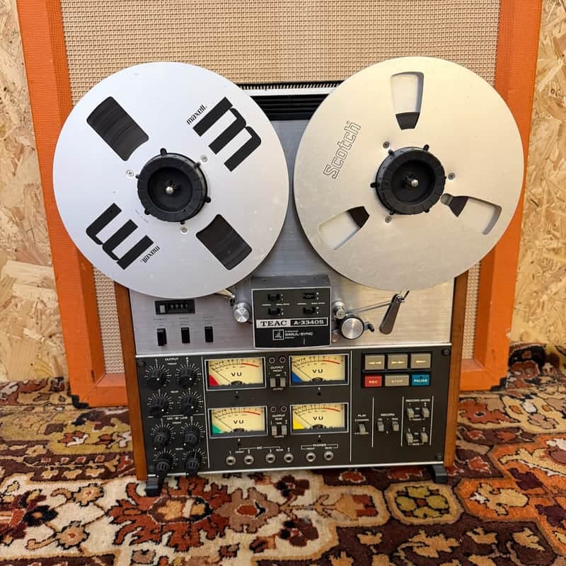 Vintage TEAC A3340S Stereo Reel to Reel Tape Recorder Deck MIJ Original Working
