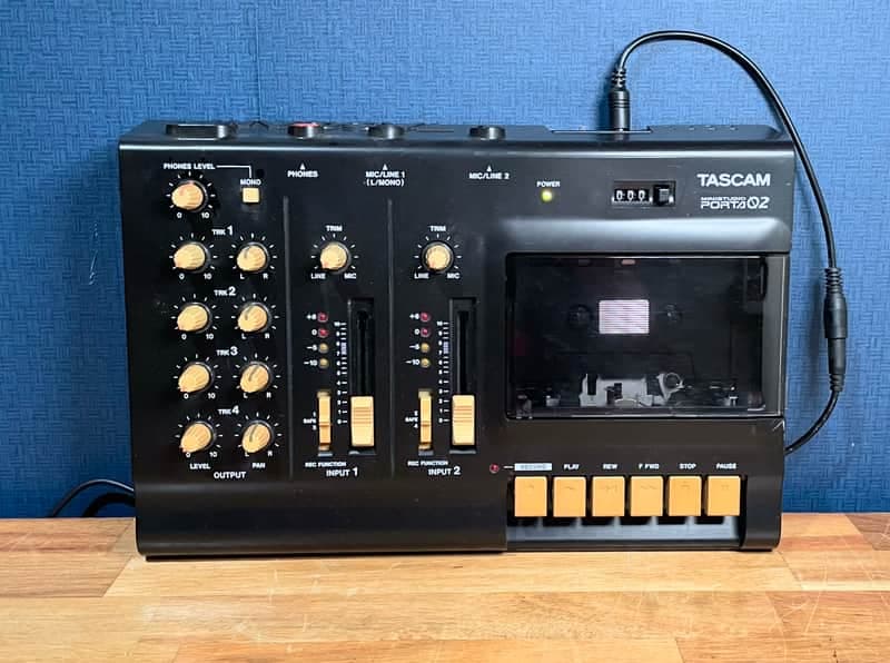 TASCAM Porta 02 Ministudio 4-Track Cassette Recorder - Black