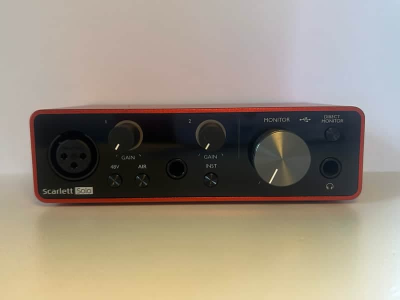 Focusrite Scarlett Solo 3rd Gen USB Audio Interface 2019 - Present - Red / Black