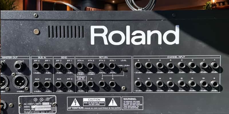 Roland M-160 Line Mixer – Vintage 16-Channel Analog Rack Mixer – Made in Japan