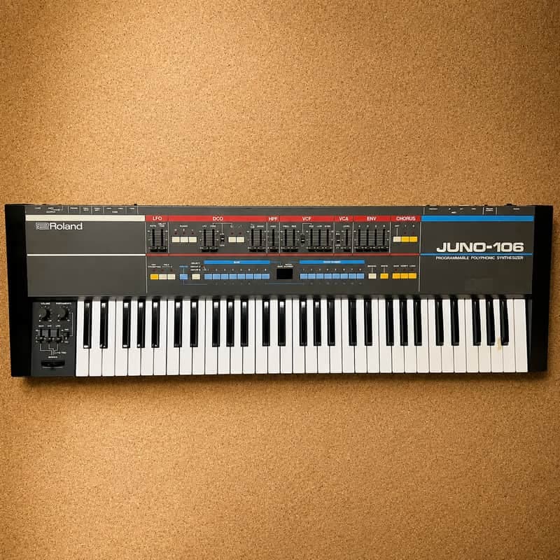 Roland Juno-106 – 1980s – Full original parts – Fully Serviced – Warranty