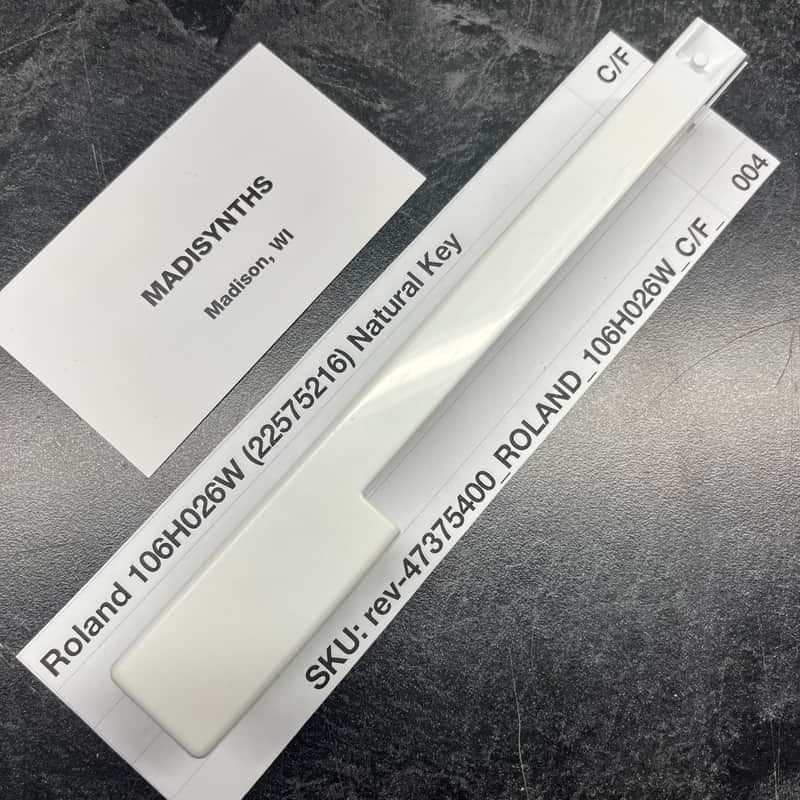 ORIGINAL Roland Replacement Weighted C/F Key (106H026W) for D-50, JX-8P, JX-10, Juno-2, etc (SK-361 keybeds)