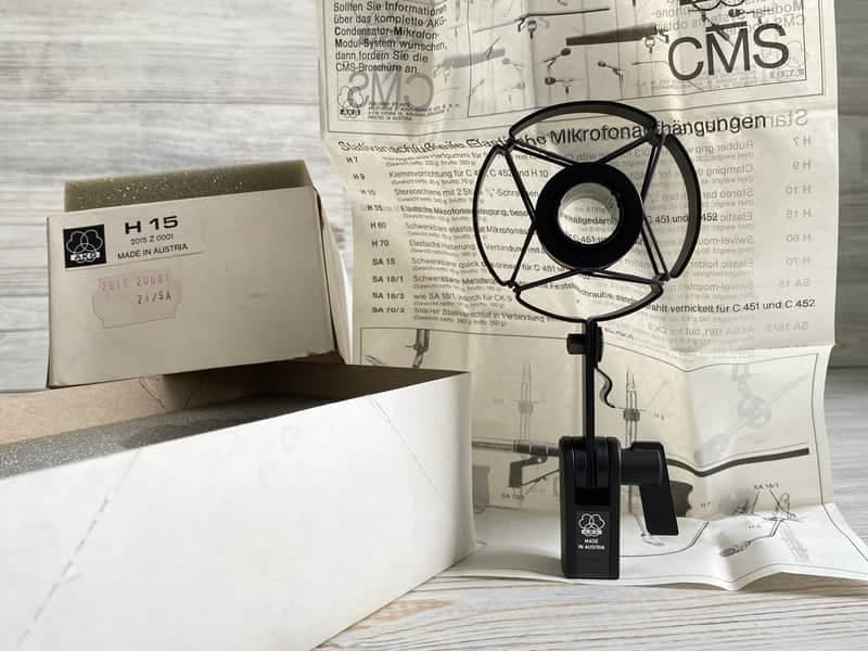 24HOURS SALE! 1979 AKG H15 Elastic Suspension For AKG C451 C452 CMS Series Microphones