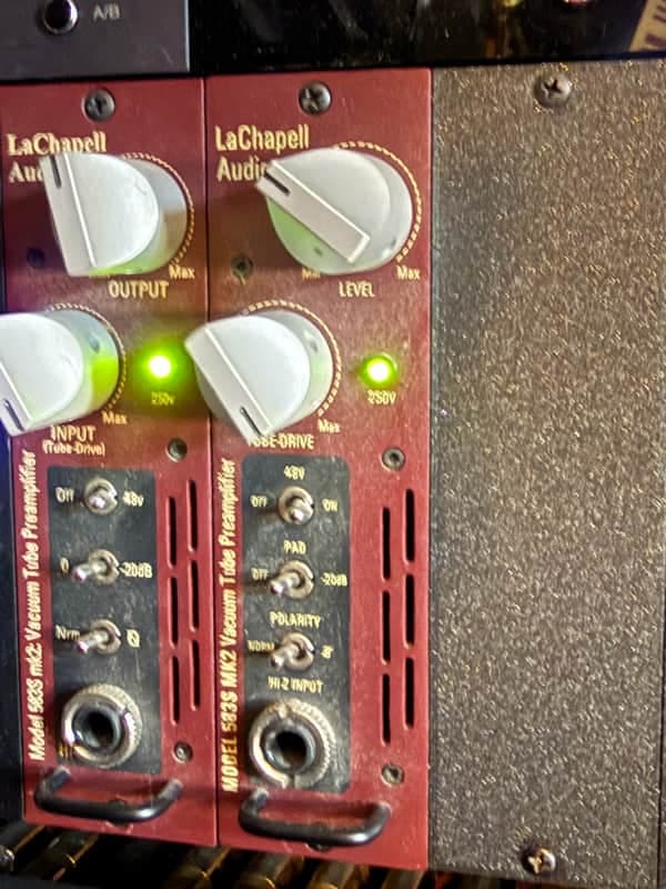 LaChapell Audio 583s mk2 500 Series Vacuum Tube Mic Preamp Module 2010s - Red