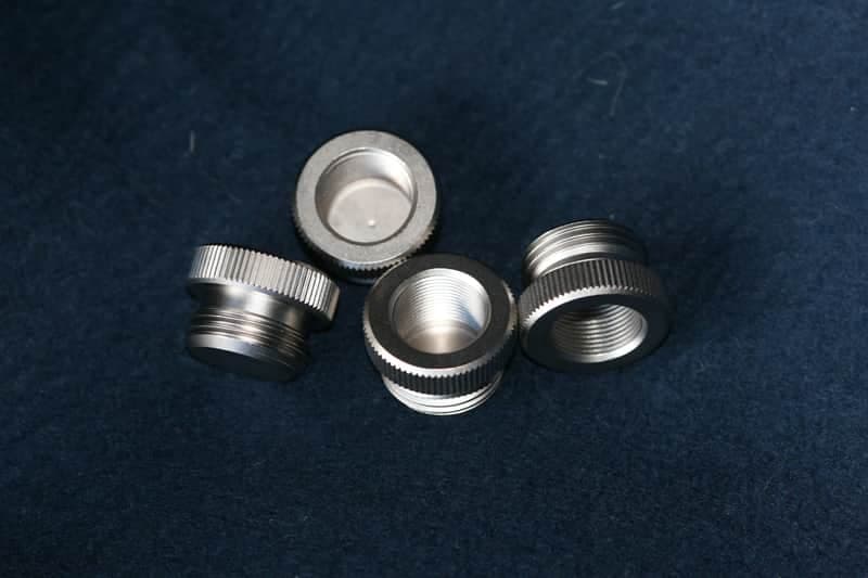 Stand adapters 4pc set. RCA, Toshiba, Aiwa, Sony etc. Ribbon/ Condenser mics. Fits most large yokes. Brushed Plated Brass