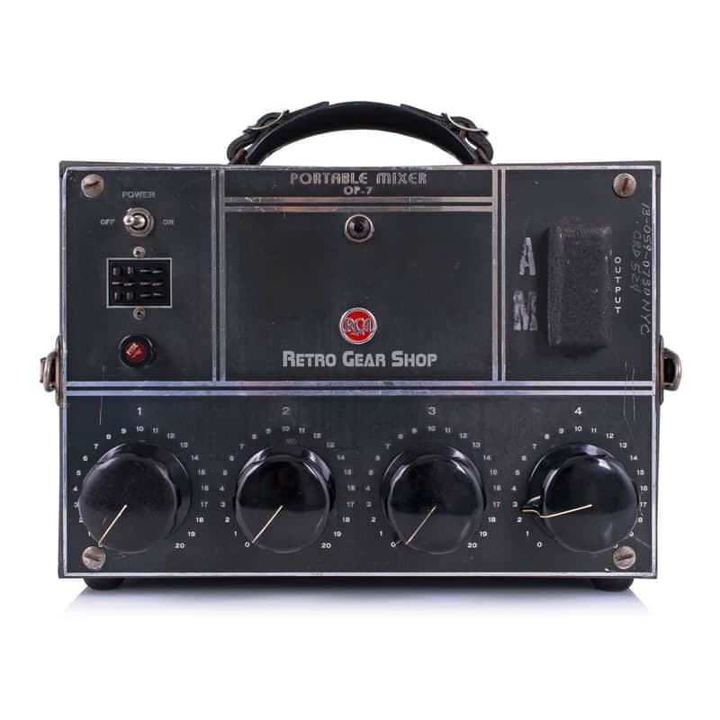 RCA OP-7 Portable Mixer Amplifier Tube Amp Vintage Rare Direct Outputs UTC A-20 OP7
