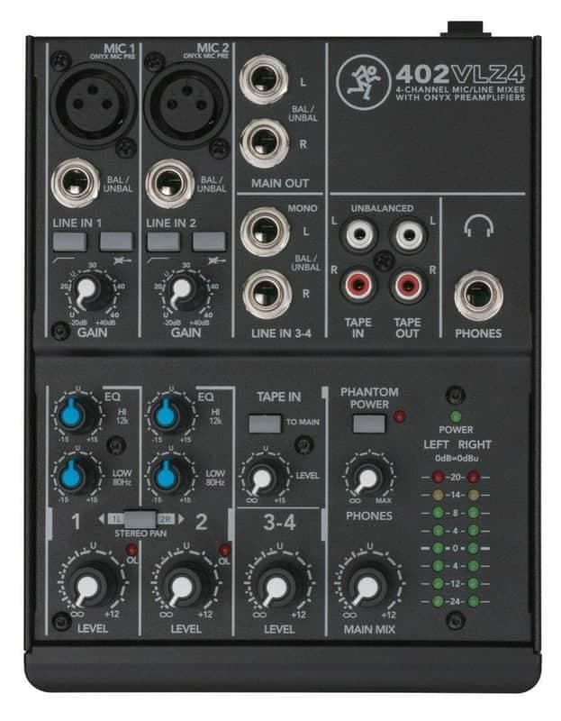 402VLZ4 4-Channel Ultra-Compact Mixer