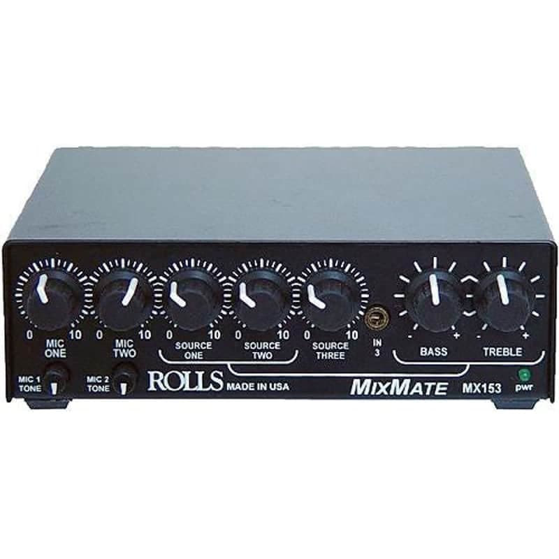 Rolls MX153 Mix Mate 1/2 Rack Mic/Source Mixer ( )