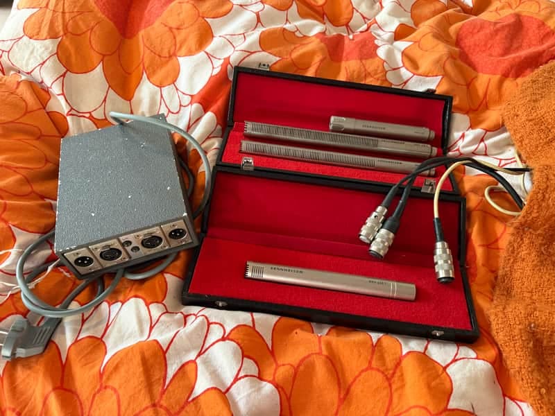 4 ( four ) Sennheiser MKH microphones + PSU / SUPERB sound!!