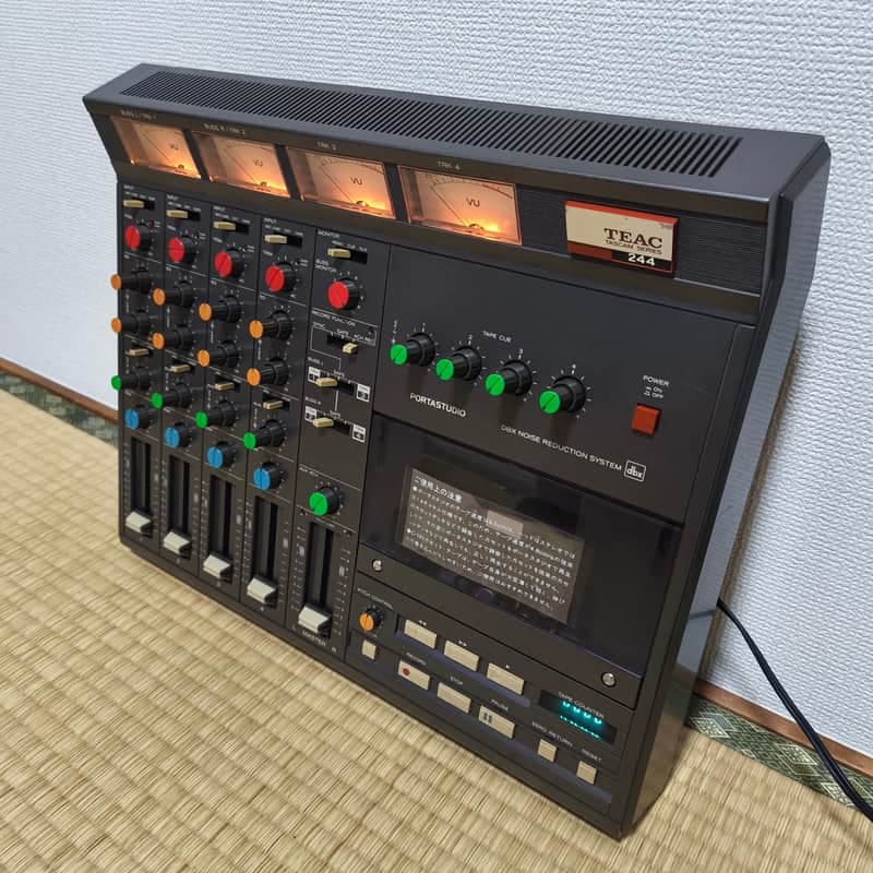 TEAC / TASCAM 244 Portastudio 4-Track Cassette Recorder 1980s -Fully Serviced and Calibrated