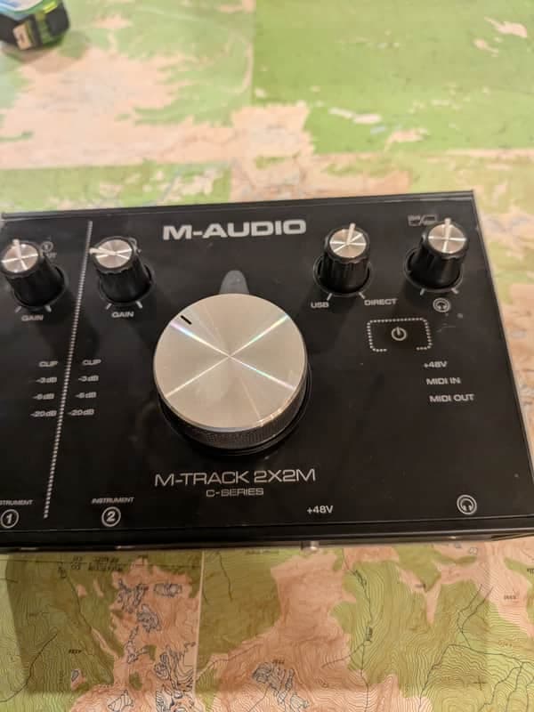 M-Audio M-Track 2x2M USB Audio/MIDI Interface 2010s - Black