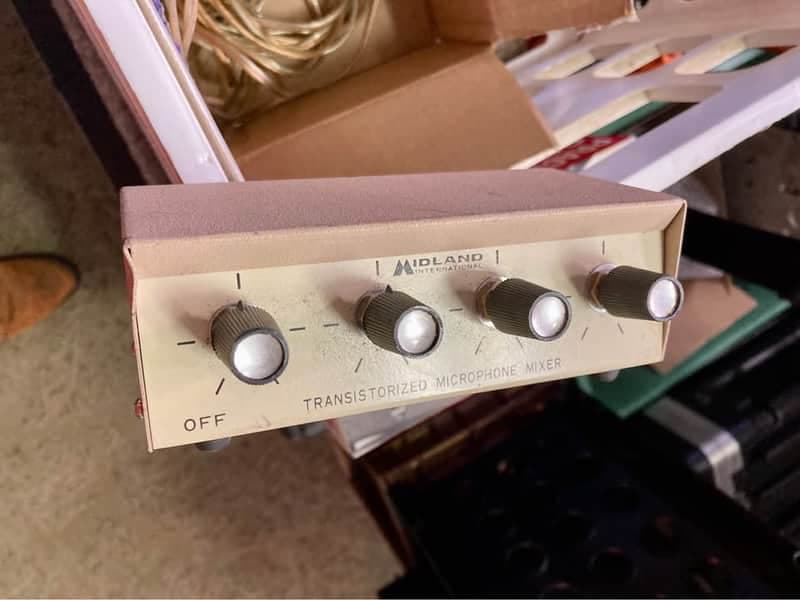 Midland 4 channel MONO Transistorized Mike Mixer