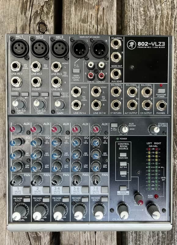 Mackie 802-VLZ3 8-Channel Mic / Line Mixer 2008 - 2014 - Black / Gray