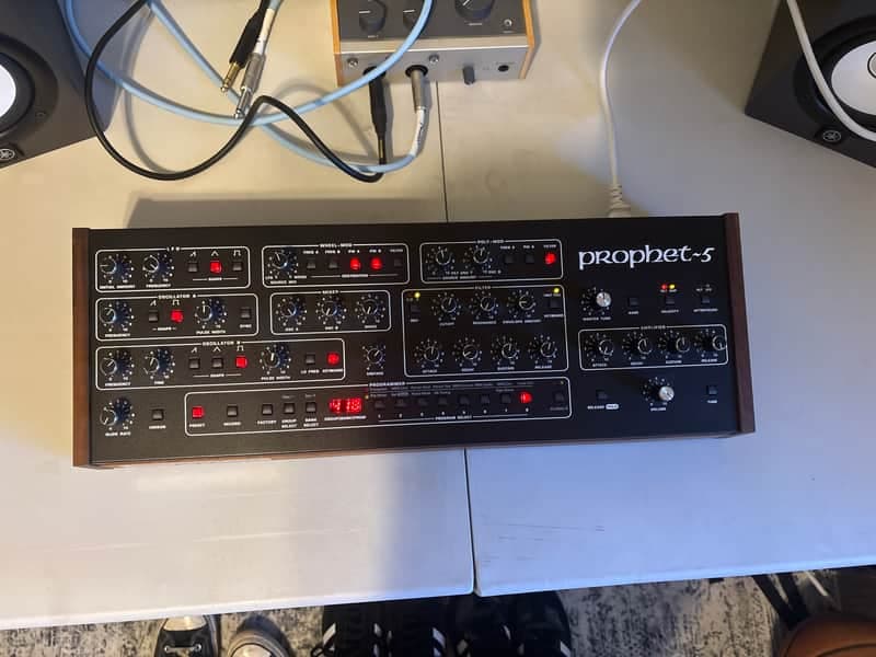 Sequential Prophet-5 Desktop 5-Voice Polyphonic Synthesizer 2021 - Present - Black with Wood Sides