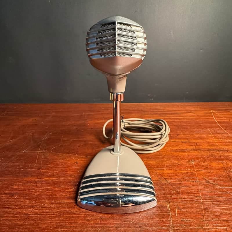 Sony F-3B vintage Dynamic Microphone and og stand