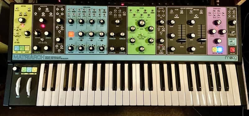 Moog Matriarch 49-Key Semi-Modular Analog Synthesizer 2019 - Present - Black / Multi-Colored Panel