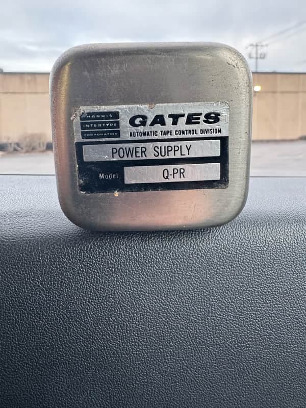 Vintage Gates Harris Q-PR Power Supply with RCA 2N1183