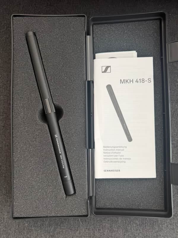 Sennheiser MKH 418-S Stereo Shotgun Condenser Microphone. Never used