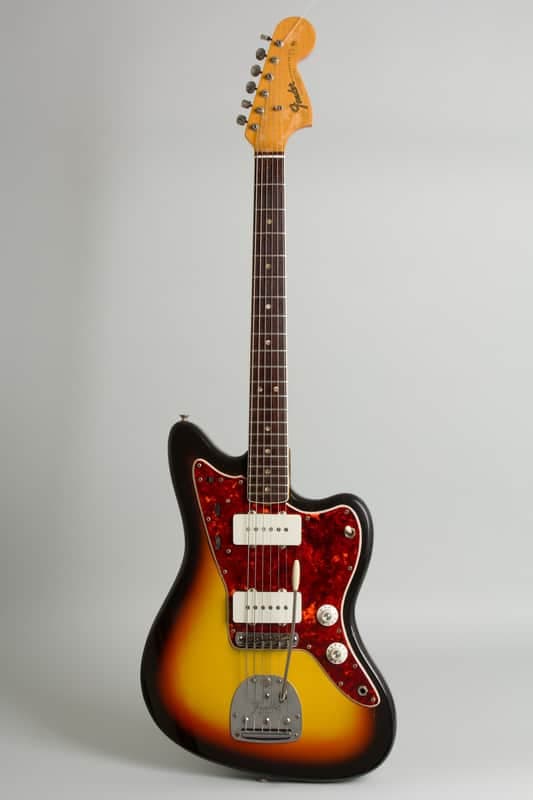 Fender Jazzmaster Solid Body Electric Guitar (1966), ser. #153808, original black tolex hard shell case.