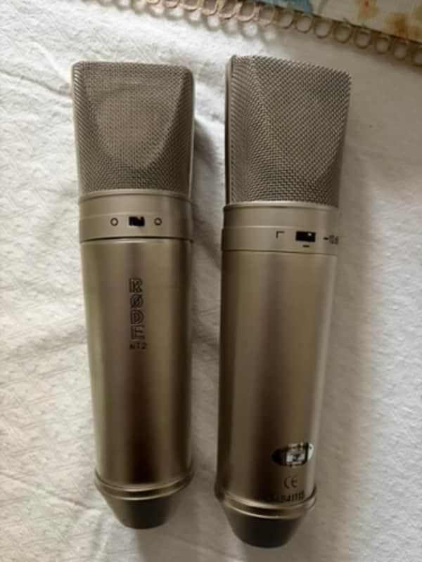2 Rode NT2 Condenser Microphones