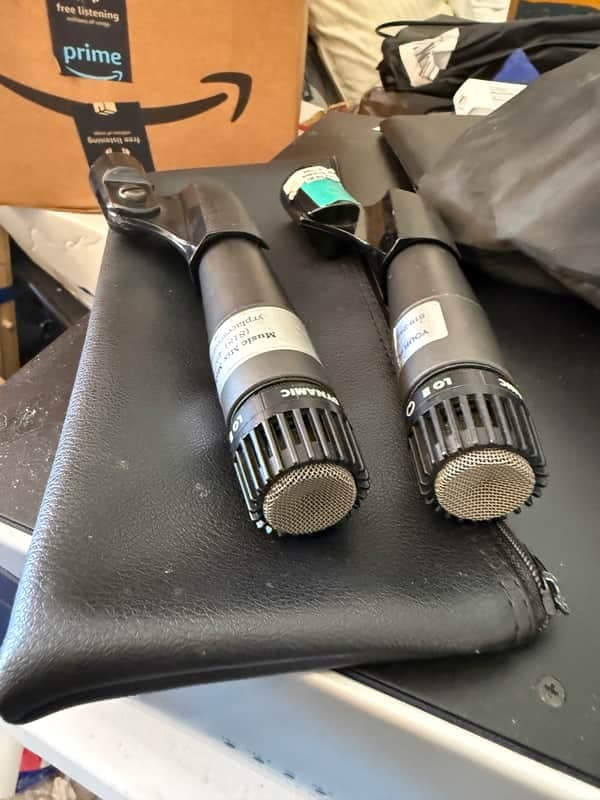 Shure Unidyne III SM57 Cardioid Microphone 1970s - PAIR