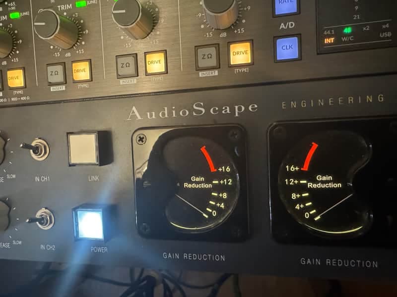 AudioScape Engineering Co. DC-101 D-COMP 2-Channel Limiter / Compressor 2018 - 2021 - Green