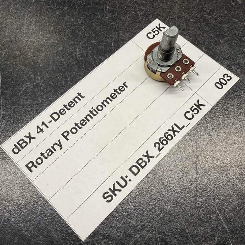ORIGINAL dbx 41-Detent C5K Rotary Pot (40-2130) for 266XL, 1066, and others