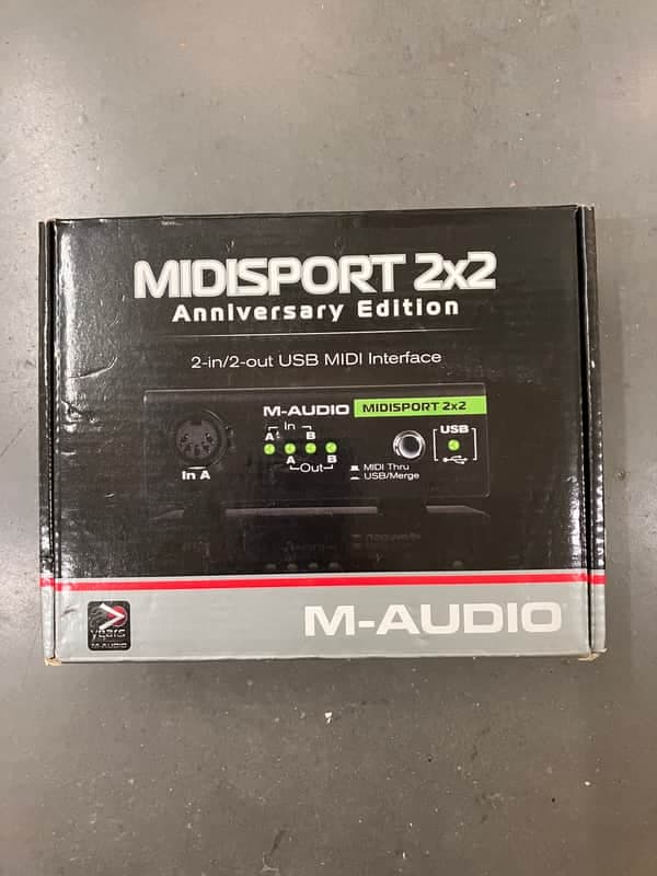 M-Audio MidiSport 2x2 Anniversary Edition USB MIDI Interface 2010s - Black
