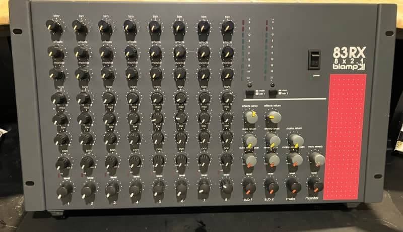 Used Biamp 83RX Rack Mount Mixer, made in USA, mid 80s