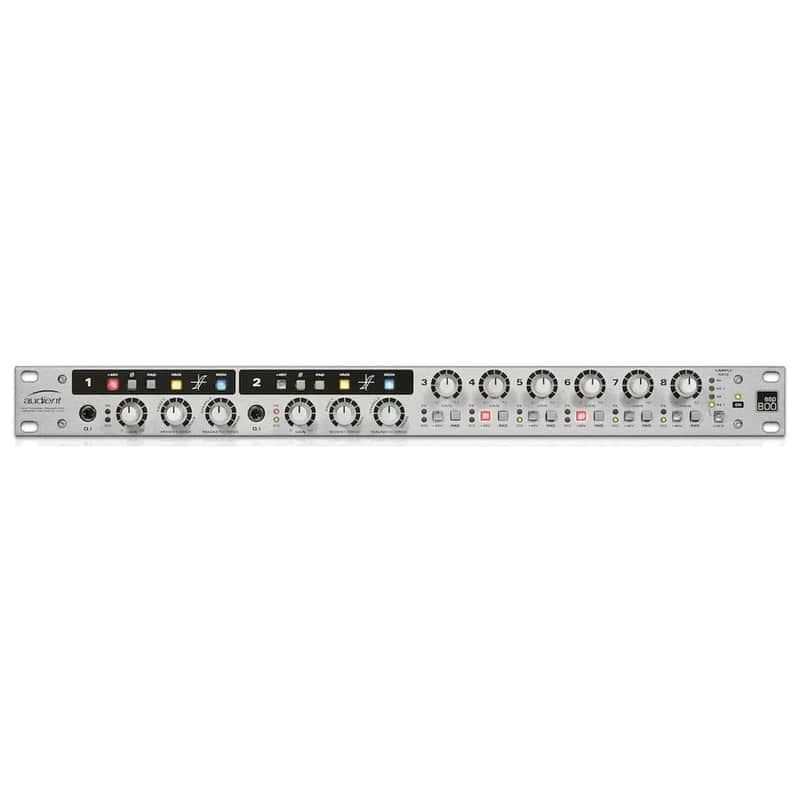 Audient ASP800 8-Channel Mic Preamp and ADC - HMX and IRON Color, ADAT Out