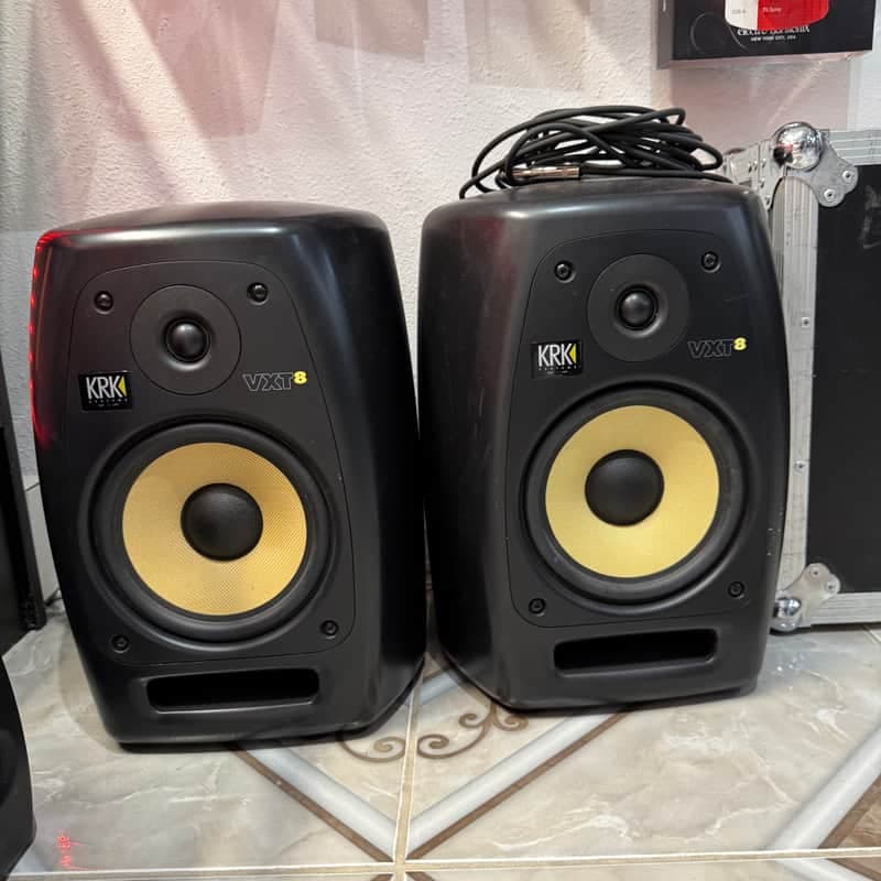 KRK VXT8 2-Way 8" Active Studio Monitors (Pair) 2008 - 2017 - Black