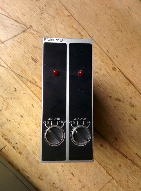 EAG Beag EMK 116 Microphone Preamp removed from The EAG mixing desk