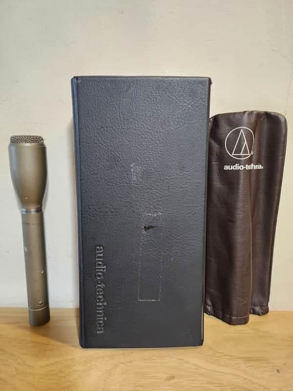 Audio-Technica AT801 Microphone 1978 Vintage Omni Condenser XLR Japan Case