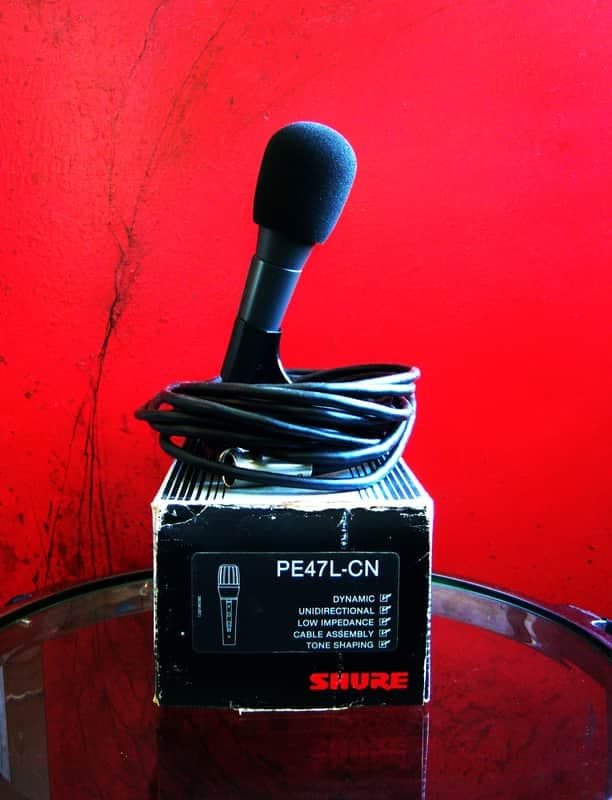 Vintage RARE 1980's Shure PE47L / PE45L / 548 548SD 548V dynamic cardioid microphone Low Z w accessories SM57 545S 545 Led Zeppelin # 1