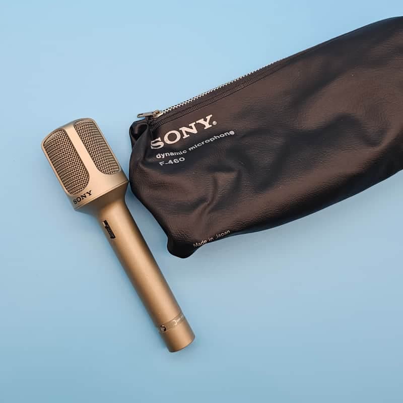 ☆Vintage 1980s Sony F-460 Dynamic Microphone - Alternative to Shure & Audio-Technica Mics