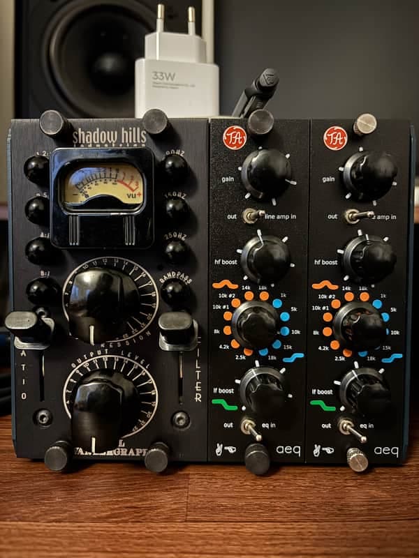 Shadow Hills Dual Vandergraph 500 Series Stereo Compressor Module 2010s - Black