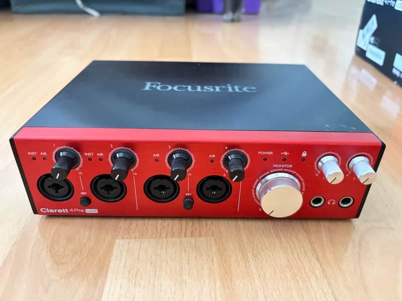 Focusrite Clarett+ 4Pre USB-C Audio Interface 2021 - Present - Red