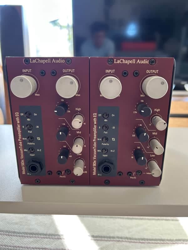 LaChapell Audio 583e 500 Series Vacuum Tube Preamplifier with EQ 2010s - Red