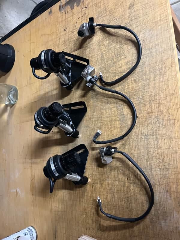 Randall May / Shure sm-57 internal drum microphones (3) Sm-57 internal mount drum microphone