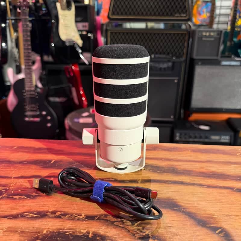 Rode Podmic USB or XLR Snow White Condenser Microphone
